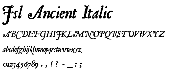 JSL Ancient Italic font